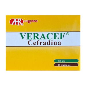 Veracef 500 Mg 24 Capsulas