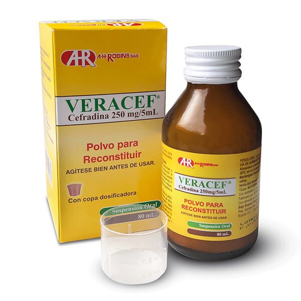 Veracef 250 Mg Suspension 80 Ml