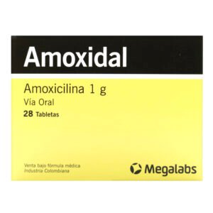 Amoxidal 1 Gramo 28 Tabletas