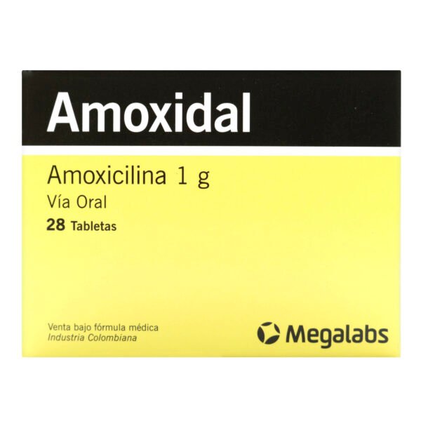 Amoxidal 1 Gramo 28 Tabletas