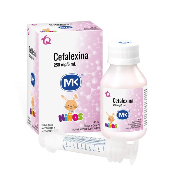 Cefalexina 250mg/5ml Fco X 60 Ml Mk