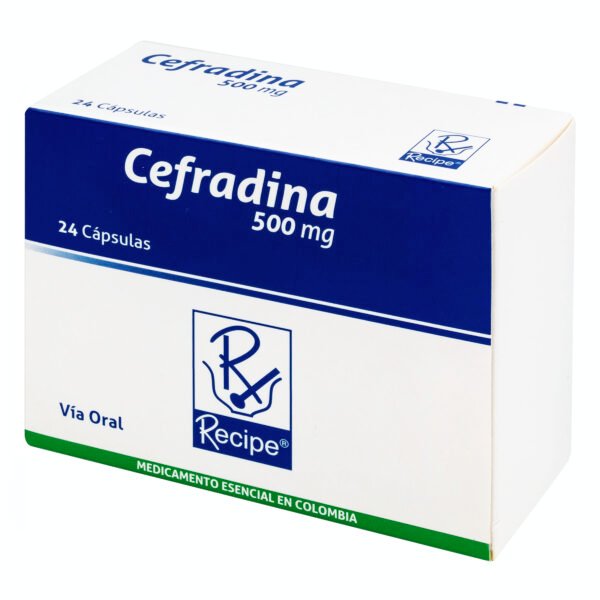Cefradina 500 Mg 24 Capsulas Rc