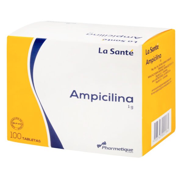 Ampicilina 1 Gr 100 Tabletas Ls