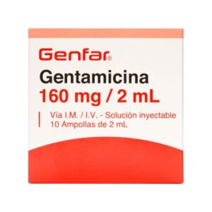Gentamicina 160mg/2ml 10 Amp Gf