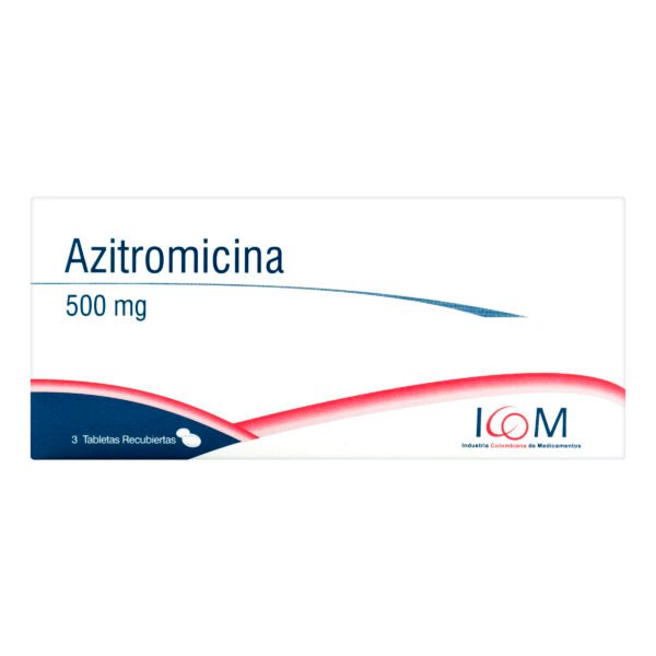 Azitromicina 500 Mg 3 Tbs Icom Mq