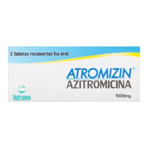Atromizin Azitromicina 500 Mg 3 Tbs