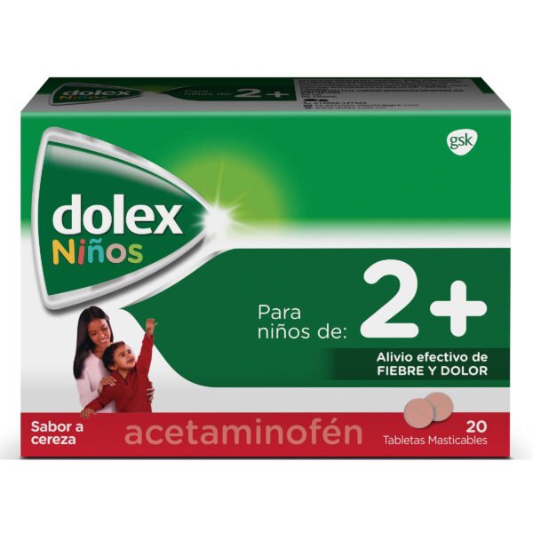 producto59 Dolex Pediatrico 20 Tabletas Masticable