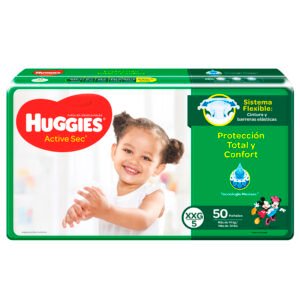 Pan.Huggies Active Sec Et.5 Xxg 50 Und