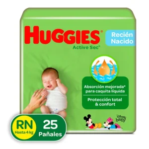 Pan.Huggies Active Sec Et.Rn 25 Unds