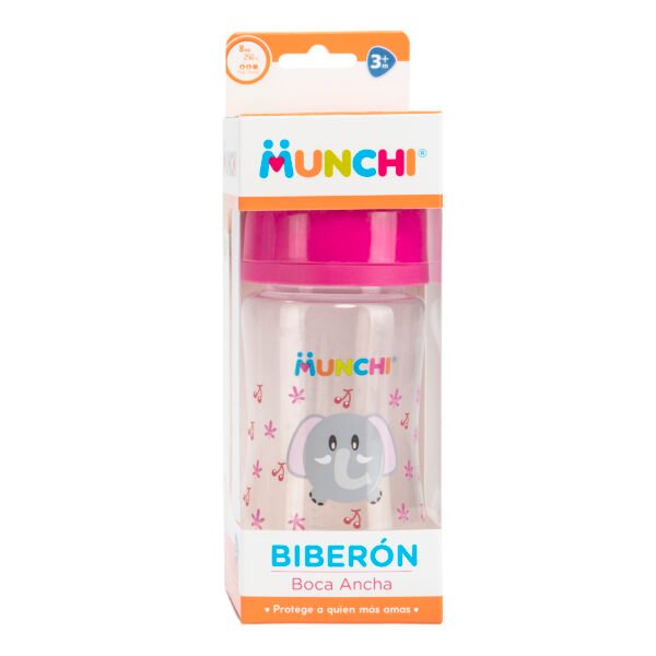 Biberón Munchi Boca Ancha 8 Oz