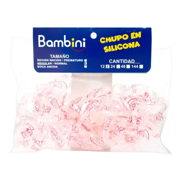 Chupo Silicona Bambini Bolsa 12 Und