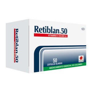 Retiblan 50 Mg 50 Capsulas