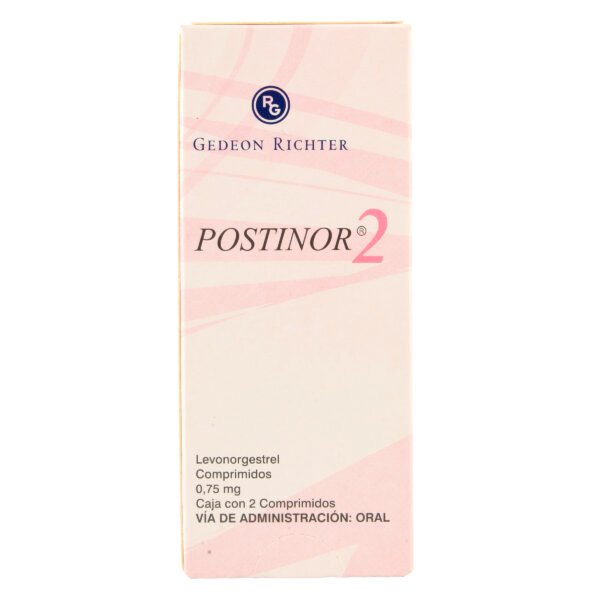 Postinor 2 0.75 Mg 2 Tabletas
