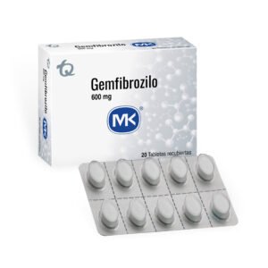 Gemfibrozilo 600 Mg 20 Tabletas Mk