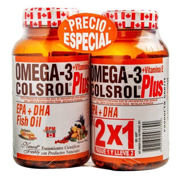 producto3041 Omega 3 Plus Colsrol 100 Softgel.2x1 P.E