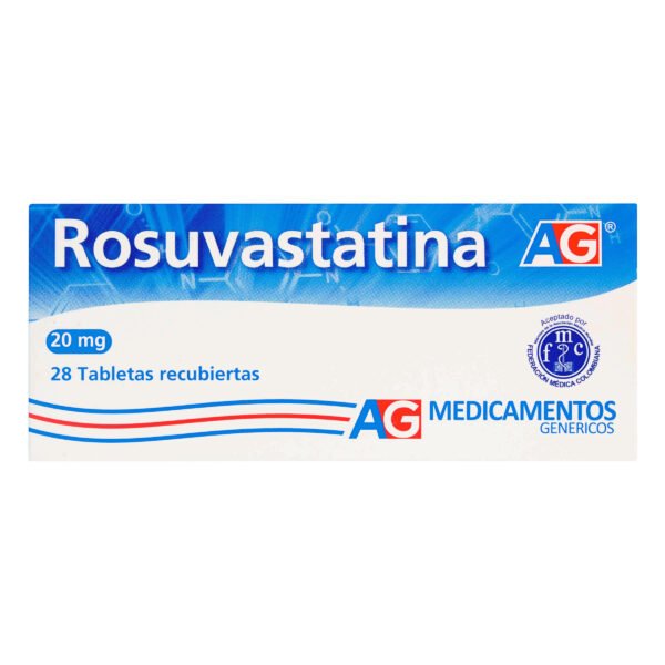Rosuvastatina 20 Mg 28 Tbs Ag