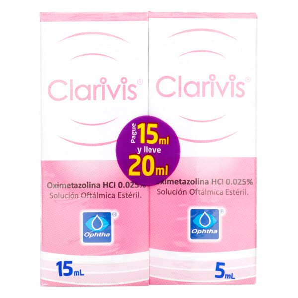 Clarivis 0.025% 15ml+Clarivis 0.025% 5ml