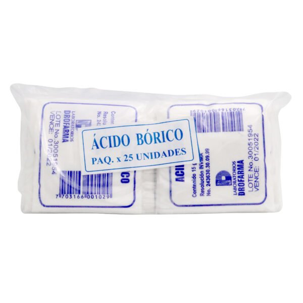 Acido Borico 15 Gr 25 Sbs Drofarma
