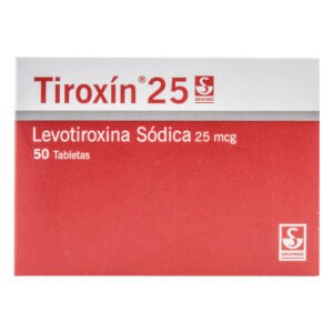 Tiroxin 25 Mg 50 Tabletas