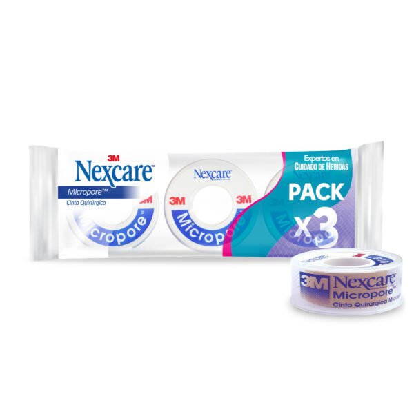 producto3550 Micropore Piel 12x5 Disp.Pack 3 Und 3m