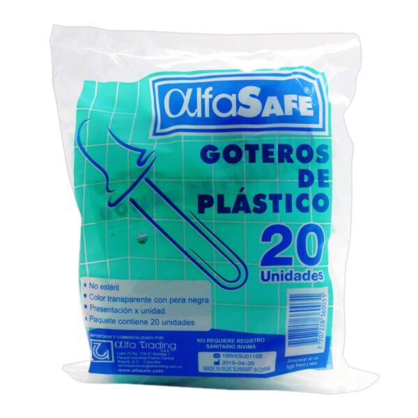 producto3619 Gotero Plastico Alfa Bolsa 20 Und