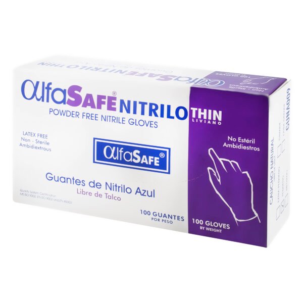 producto3640 Guante Nitrilo Alfa Liv.Azul T.S 100 Und