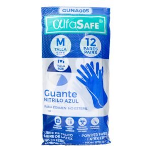 Guantes Nit.Alfasafe Azul Talla M 12