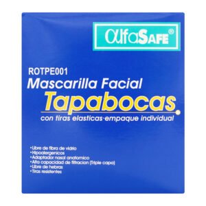 Tapaboca Desechab.Alfa Azul E.I 50uds