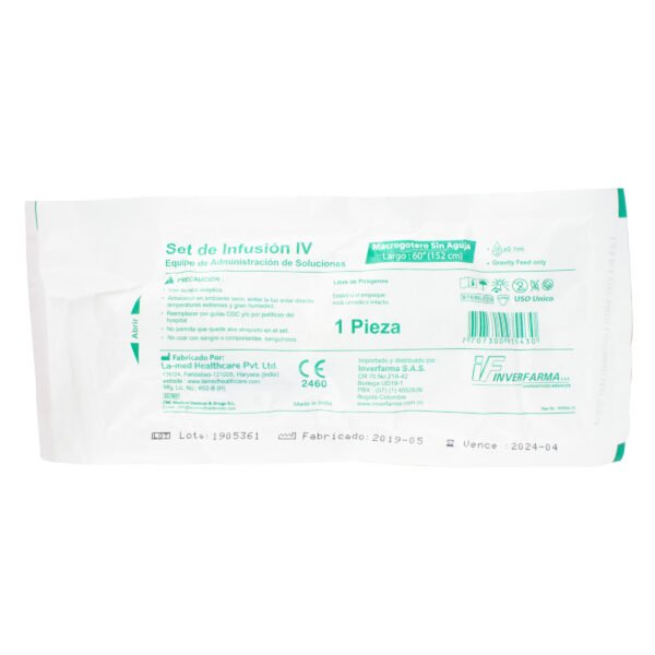 producto3803 Equ.Admin.Sol.Macrogoteo S/Aguja Inverfa