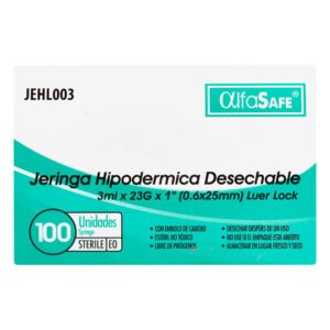 Jeringa Alfa 3p 3 Ml 23 X 1 100 Und