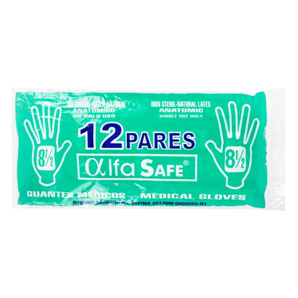 producto3817 Guante Cirugia Alfa 8 1/2 12 Und