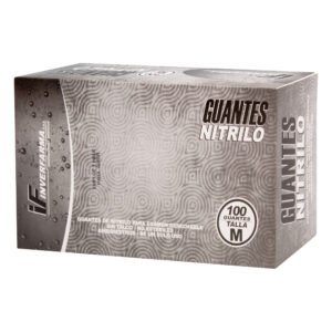 Guante Nitrilo Negro T.M 100 Und Inverfa