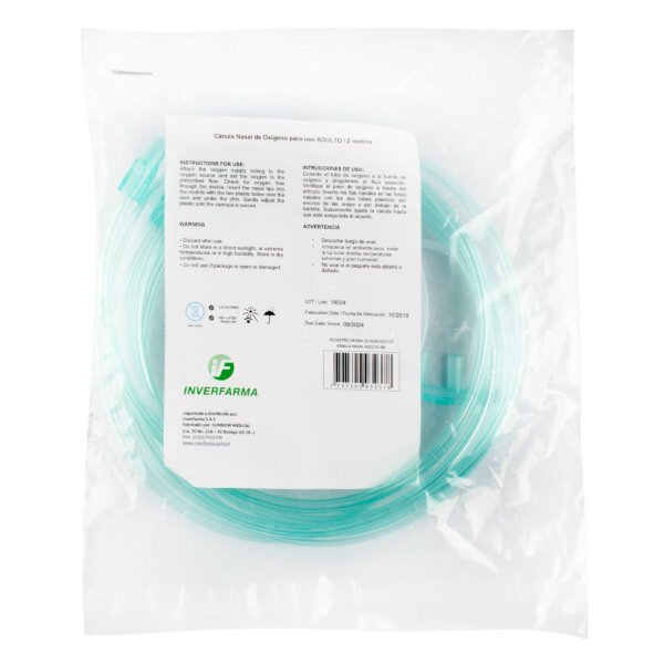 Canula Nasal 2 Mts Adulto Inverfarma