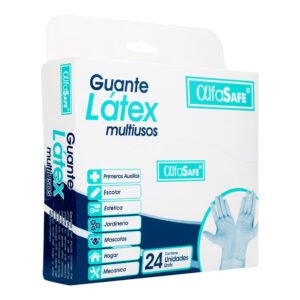 Guante Examen Alfa Latex 24 Uds M