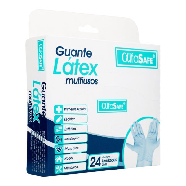 Guante Examen Alfa Latex 24 Uds M