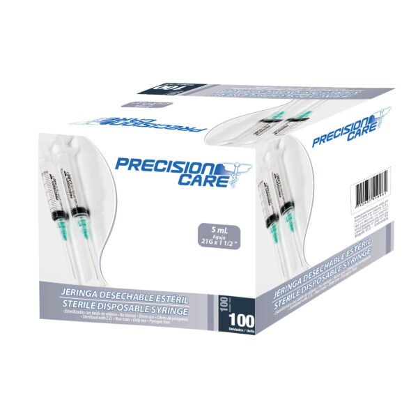 Jeringa 3p 5 Ml 21x1.1/2 100 Und Eterna