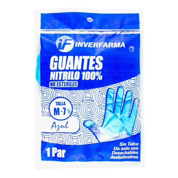 producto3982 Guante Nitrilo Azul T.M 2 Uds Inverfarma