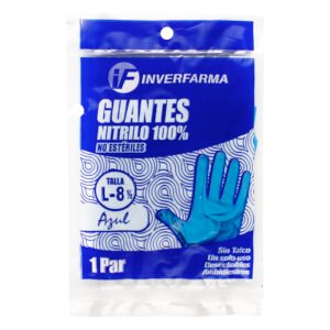 Guante Nitrilo Azul T.L 2 Uds Inverfarma