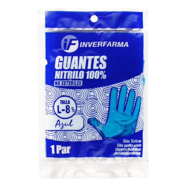 producto3983 Guante Nitrilo Azul T.L 2 Uds Inverfarma