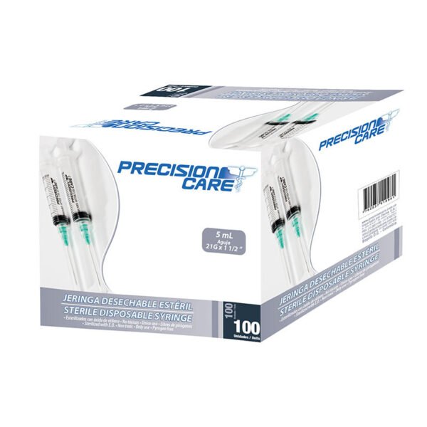 Jeringa 3p 5ml 21x1.1/2 100 Und Inverfar