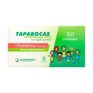 Tapaboca Pediat.Ros E.I. 50 Und Inverfar