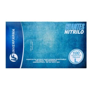 Guante Nitrilo Azul T.L Cj 100 Uds Inver