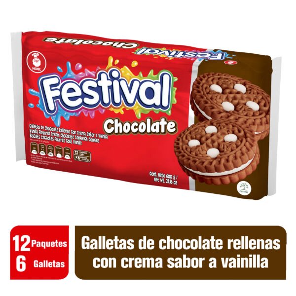 Galletas Festival Choc.12 Paq.6 Und