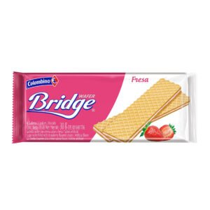 Galleta Bridge Fresa 10 Und