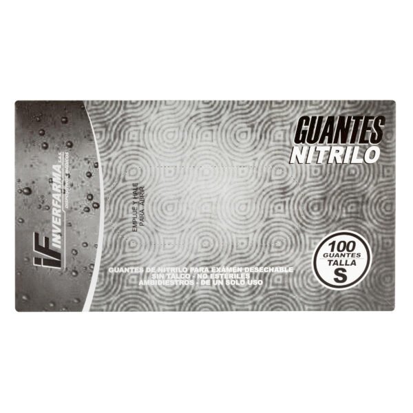 producto4094 Guante Nitrilo Negro T.S 100 Und Inverfa