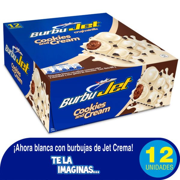 producto4105 Choc.Jet Burbujet Blanca 50 Gr 12 Unds