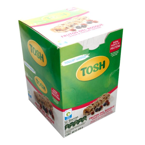 producto4124 Barra Tosh Yogurt Frutos Roj 38 Gr 12und