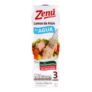 Atun Zenu En Agua Lomito 80 Gr 3 Und