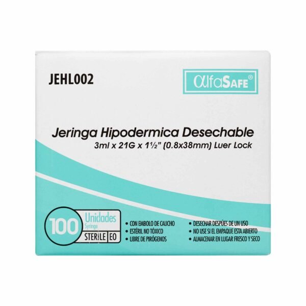 producto4178 Jeringa Alfa 3p 3 Ml 21x1 1/2 100 Und