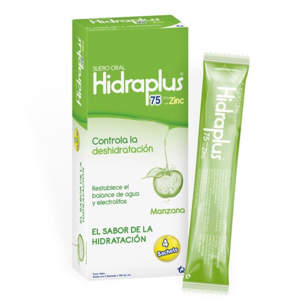 Hidraplus 75 Zinc Manzana Bol.100ml 4und